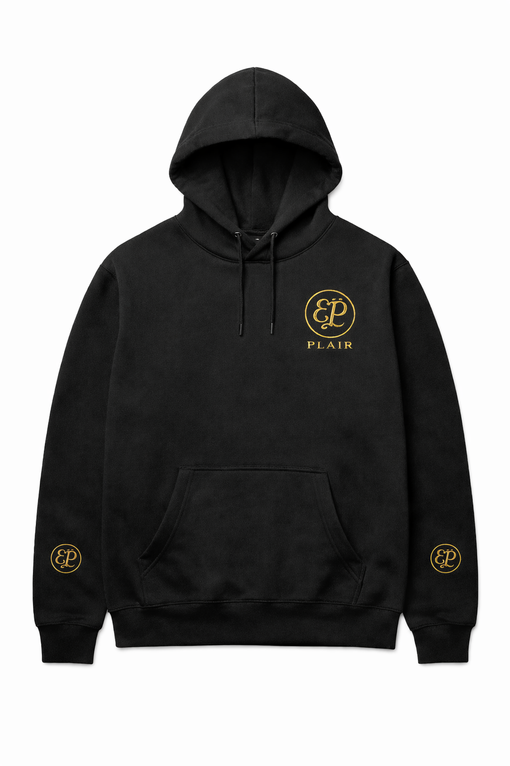 PLAIR Signature EP Crest Hoodie – Black/Gold